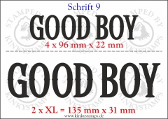 Temporäres Klebetattoo „good boy“