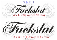 Temporäres Klebetattoo „Fuckslut“