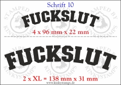 Temporäres Klebetattoo „Fuckslut“