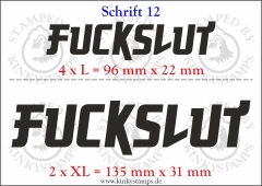 Temporäres Klebetattoo „Fuckslut“