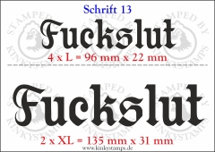 Temporäres Klebetattoo „Fuckslut“