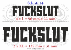 Temporäres Klebetattoo „Fuckslut“