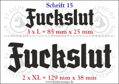 Temporäres Klebetattoo „Fuckslut“