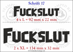 Temporäres Klebetattoo „Fuckslut“