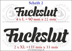 Temporäres Klebetattoo „Fuckslut“