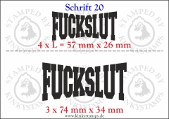Temporäres Klebetattoo „Fuckslut“