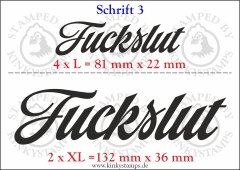 Temporäres Klebetattoo „Fuckslut“