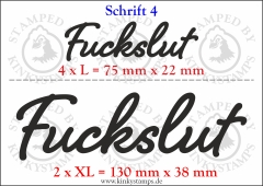 Temporäres Klebetattoo „Fuckslut“