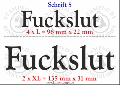 Temporäres Klebetattoo „Fuckslut“