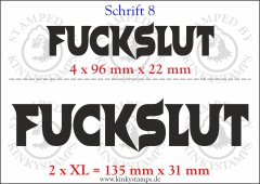 Temporäres Klebetattoo „Fuckslut“