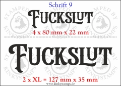 Temporäres Klebetattoo „Fuckslut“