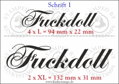 Temporäres Klebetattoo „Fuckdoll“