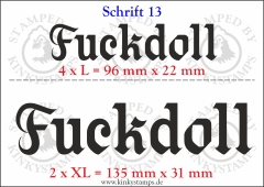 Temporäres Klebetattoo „Fuckdoll“