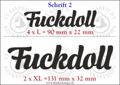 Temporäres Klebetattoo „Fuckdoll“