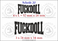Temporäres Klebetattoo „Fuckdoll“