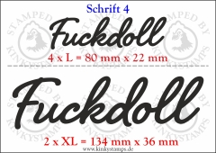 Temporäres Klebetattoo „Fuckdoll“