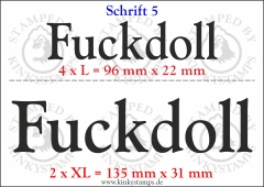 Temporäres Klebetattoo „Fuckdoll“