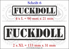 Temporäres Klebetattoo „Fuckdoll“