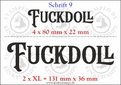 Temporäres Klebetattoo „Fuckdoll“