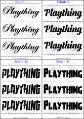 Temporäres Klebetattoo –  Plaything –
