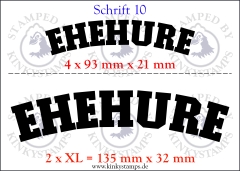 Temporäres Klebetattoo – „Ehehure“