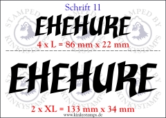 Temporäres Klebetattoo – „Ehehure“