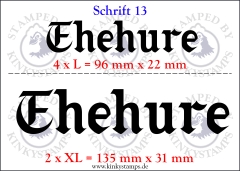 Temporäres Klebetattoo – „Ehehure“