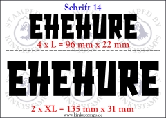 Temporäres Klebetattoo – „Ehehure“