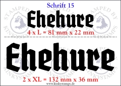 Temporäres Klebetattoo – „Ehehure“