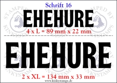 Temporäres Klebetattoo – „Ehehure“