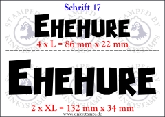 Temporäres Klebetattoo – „Ehehure“