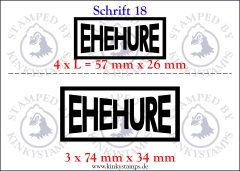 Temporäres Klebetattoo – „Ehehure“