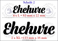 Temporäres Klebetattoo – „Ehehure“