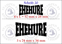 Temporäres Klebetattoo – „Ehehure“