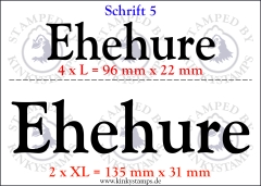 Temporäres Klebetattoo – „Ehehure“
