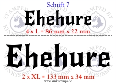 Temporäres Klebetattoo – „Ehehure“