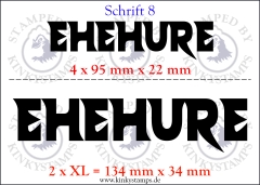 Temporäres Klebetattoo – „Ehehure“