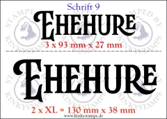 Temporäres Klebetattoo – „Ehehure“