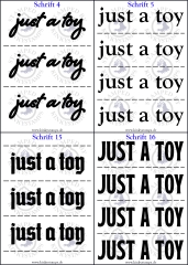 Temporäres Klebetattoo – „just a toy“
