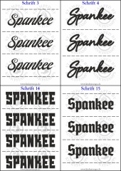 Temporäres Klebetattoo – „Spankee“
