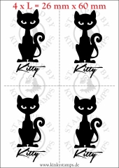 Temporäres Klebetattoo – Katze „Kitty“