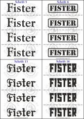 Temporäres Klebetattoo – „Fister“