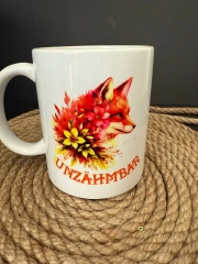 Fuchs mit Text „Unzähmbar“