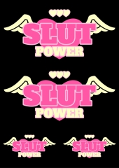 DTF Bügelmotiv Slut Power