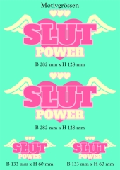 DTF Bügelmotiv Slut Power