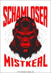 DTF-Bügelfolie - Schanloser Mistkerl -