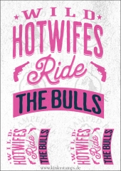 DTF-Bügelfolie - Wild Hotwifes ride the Bulls -