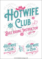 DTF-Bügelfolie - Hotwife Club -