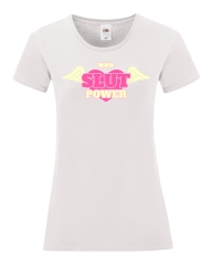 Damen T-Shirt rund Ausschnitt - Slut Power -