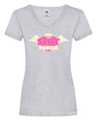 Damen T-Shirts V Ausschnitt - Slut Power -